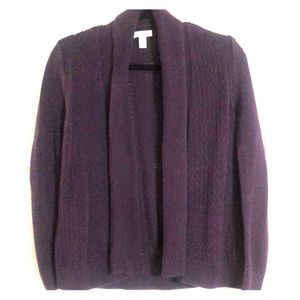 Dark plum Croft & Barrow cardigan